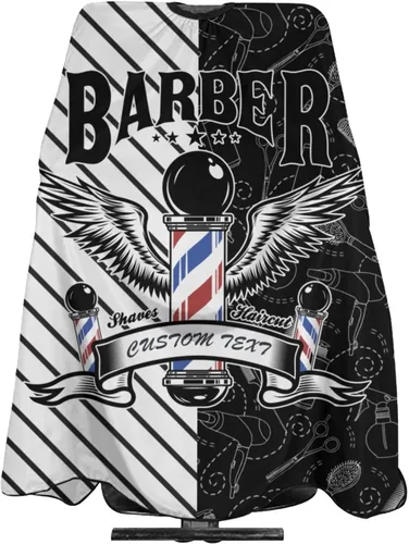 Miniatura 27 de Capa de peluquero personalizada, Capa de salón para corte de pelo personalizada para hombres
