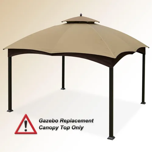 Miniatura 4 de COOSHADE Toldo Superior de Repuesto para Cenador para Lowe's Allen Roth #GF-12S004B-1(Beige1)