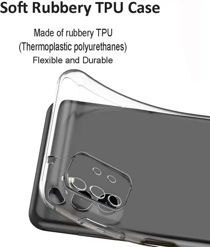 Miniatura 4 de Unov Funda compatible con Samsung Galaxy A13 LTE 5G Galaxy A04S transparente con diseño de TPU suave absorción de golpes, diseño delgado en relieve