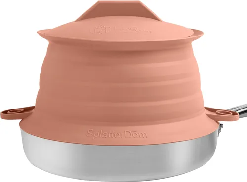Miniatura 10 de L.I.Q - Protector de salpicaduras de silicona, se adapta a macetas de 8 y 10 pulgadas (20 y 9.8 in), apto para microondas y duradero, incluye tapa