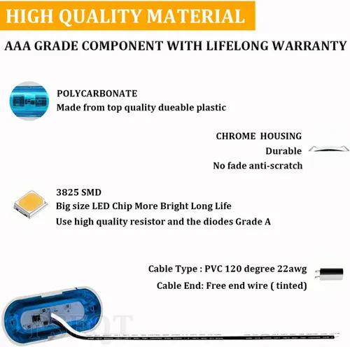Miniatura 3 de PSEQT Luces LED marinas impermeables de 3.8 pulgadas, luces LED marinas de cortesía, luz de navegación, popa de popa de cabina, iluminación