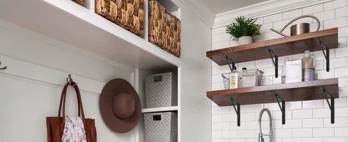 Miniatura 9 de Paquete de 12 L12 x H 8" soportes de estante resistentes negros con tornillos, soportes de estante de metal, soportes de soporte de estante