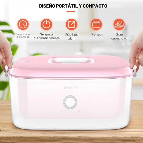Miniatura 4 de TASALON Vaporizador de toallas calientes para tratamientos faciales, calentador de toallas calientes se calienta rápidamente en 5 minutos, máquina
