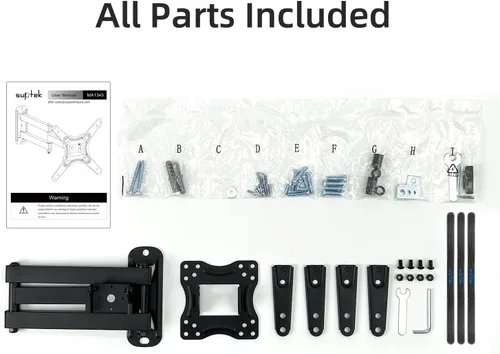 Miniatura 9 de Suptek Soporte de pared para monitor de TV de movimiento completo para la mayoría de televisores y monitores de pantalla plana LED LCD de 13 a 42