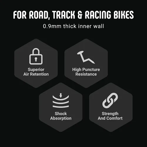 Miniatura 3 de Vittoria Tubos interiores de butilo estándar - Tubos interiores para bicicletas de carretera - Válvula Presta - Caucho sintético - Pared