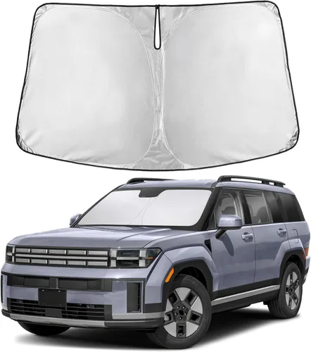 Miniatura 60 de EcoNour Parasol para parabrisas compatible con Hyundai Tucson 2016-2019 2020 2021, visera solar para parabrisas delantero y ventana, bloqueador
