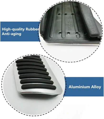 Miniatura 8 de Jaronx Compatible con cubiertas de pedal BMW, sin rotura de taladro, cubierta antideslizante de gas