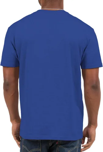 Miniatura 2 de Hybrid Sports NFL - Distressed Team Logo - Officially Licensed Adult Short Sleeve Fan Tee for Men & Women Los Angeles Rams - Azul real