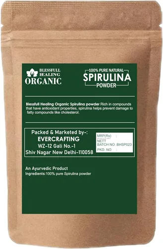 Miniatura 2 de Blessfull Healing Espirulina en polvo natural 100% pura y orgánica 7.05 onzas (7.05 oz)