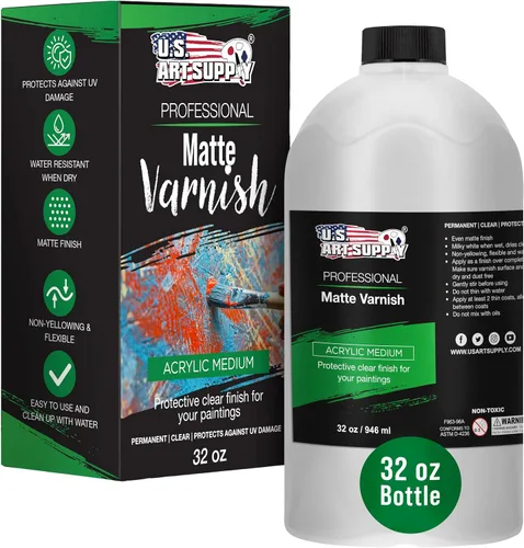 Miniatura 7 de U.S. Art Supply Gel acrílico transparente medio mate, 6.8 fl oz, tubo (6.7 onzas), aumenta la viscosidad y transparencia en pinturas acrílicas