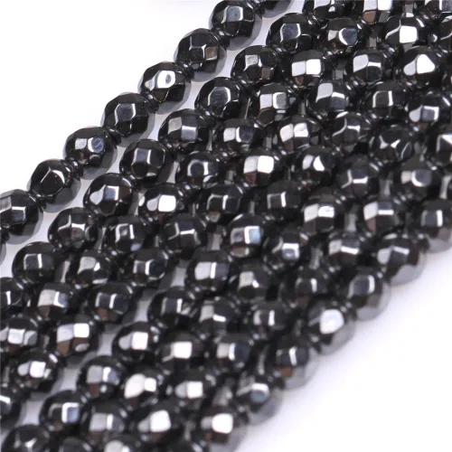 Miniatura 9 de JOE FOREMAN Cuentas de hematita negra de 0.157 in para hacer joyas, piedras preciosas naturales semipreciosas, redondas de 15 pulgadas