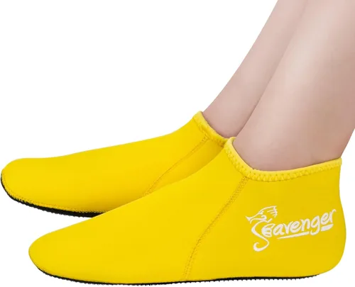 Seavenger Zephyr - Calcetines de buceo de neopreno de 0.118 in Amarillo Vibrante
