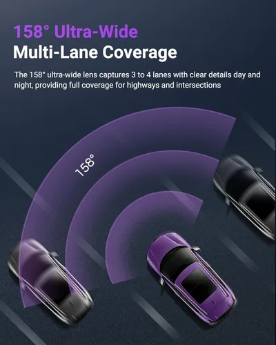 Miniatura 5 de Vantrue S1 Pro Dash Cam frontal STARVIS 2, mini cámara de tablero de 2.7 K para automóviles, ADAS, control de aplicaciones, WiFi GPS integrado