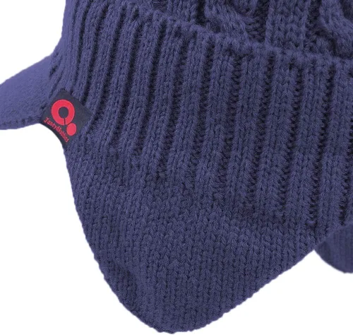 Miniatura 29 de Janey&Rubbins Gorro de punto diario con orejeras con forro polar y calavera