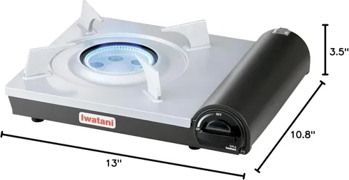Miniatura 12 de Iwatani America EPR Cassette Feu-EcoPremium - Estufa de butano portátil, color negro