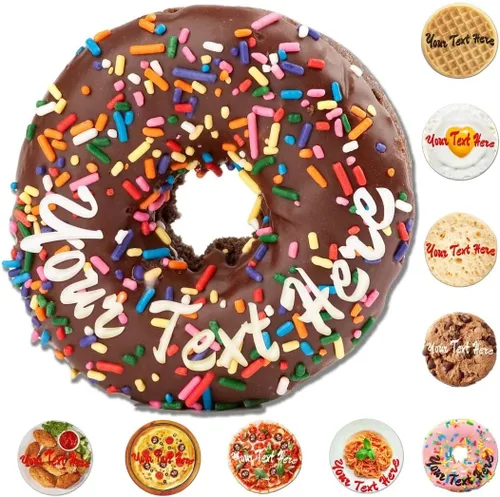 Miniatura 15 de Manta redonda de ramen personalizada con nombre y texto, manta de comida personalizada, regalos novedosos, mantas suaves personalizadas para Manta
