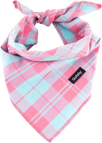 Miniatura 7 de Bandana para Perro Otoño Pequeño-Naranja Marrón Bufanda para Perro Estampado Buffalo Plaid Babero Ajustable Pañuelo Accesorios para Perros Pequeños