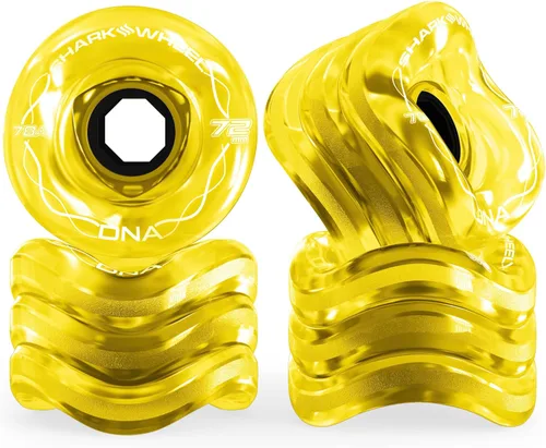 Miniatura 10 de Ruedas Shark Wheel de 72 mm para longboard de crucero, fórmula DNA, juego de 4 ruedas