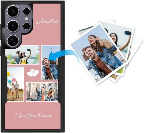 Miniatura 46 de Funda protectora personalizada para Samsung Galaxy S22 Ultra 5G (versión 2022), funda protectora de doble capa resistente con múltiples fotos, a