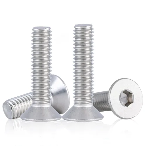 Miniatura 15 de Tornillos de cabeza plana M4 de 0.787 in, tornillo y perno de cabeza plana M4-0.028x0.787 in, pernos avellanados de acero inoxidable, accionamiento