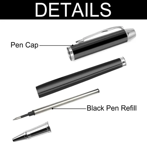 Miniatura 4 de Bolígrafos personalizados, bolígrafo y estuche grabados personalizados, regalos personalizados para padre, jefe, oficina, cumpleaños y graduación