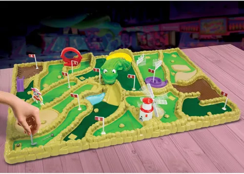 Miniatura 4 de Ambassador Games: Electronic Arcade Mini Golf - Área de juego gigante de 26 x 16.5, campo de mesa de 9 hoyos, 5 obstáculos móviles, adultos y niños