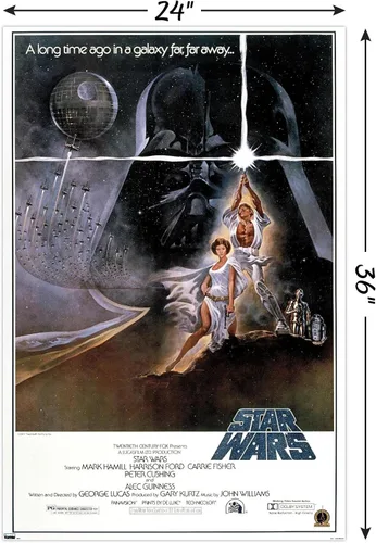 Miniatura 3 de Trends International 24X36 Star Wars: A New Hope - Póster de pared original de una hoja, 24" x 36", versión sin marco
