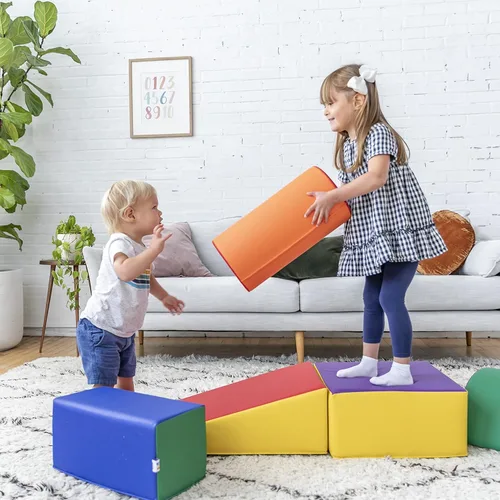 Miniatura 9 de ECR4Kids SoftZone - Juego de trepar y gatear, bloques de construcción, surtido, 5 piezas