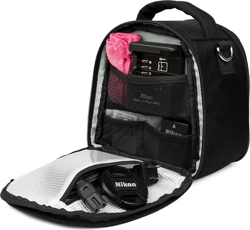 Miniatura 6 de Vangoddy Laurel Onyx - Funda de transporte para cámara Canon EOS, RP, R, Rebel DSLR, marco completo y cámaras sin espejo Negro (Onyx Black)
