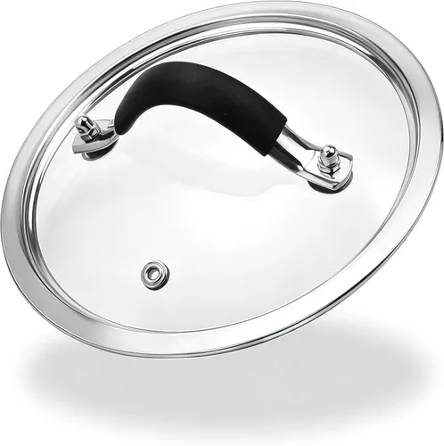 Miniatura 13 de Tapa de vidrio templado de 6 pulgadas, repuesto universal para olla y sartén para cocina en casa, cubierta de utensilios de cocina apta