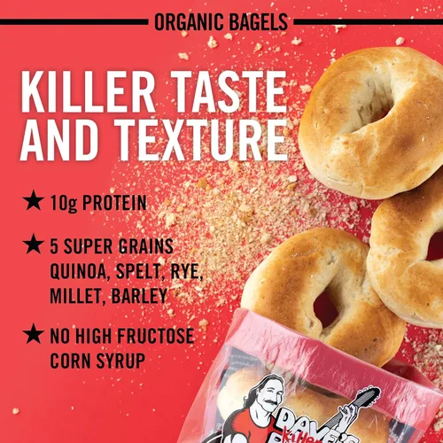 Miniatura 4 de Dave's Killer Bread Bagels Orgánicos Sencillo, Bagels de Granos Enteros, 15g de Granos Enteros por Bagel, 5