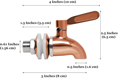 Miniatura 7 de Vila Grifo de repuesto para dispensador de bebidas, boquilla de acero inoxidable sin óxido, sin BPA, instalación en menos de 10 minutos, excelente