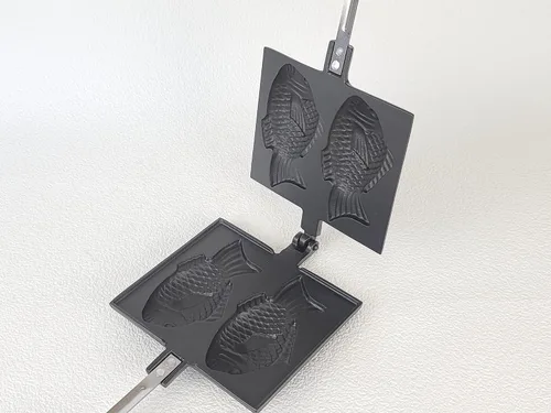 Miniatura 2 de Iwachu Taiyaki de hierro fundido (pastel en forma de pescado) Pan Mini, fabricado en Japón