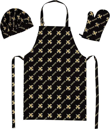 Miniatura 12 de Northwest NFL unisex-adult 3-piece Apron, Oven Mitt and Chef Hat Set