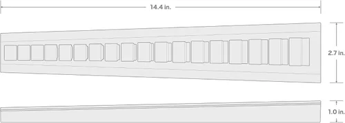 Miniatura 7 de TEKTON 18 herramientas de 3/8 pulgadas, tuerca de trampa, Crowfoot Wrench Organizador Rack, rojo (0.315-1.063 in) ORG25218 Fabricado en Estados