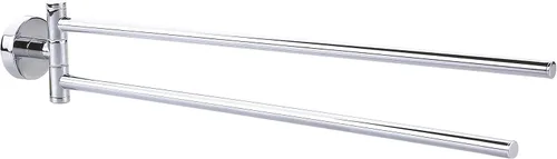 Miniatura 8 de tesa SMOOZ - Portarrollos de papel higiénico de metal cromado sin tapa para baños e inodoros de invitados, incluye solución de pegamento extraíble