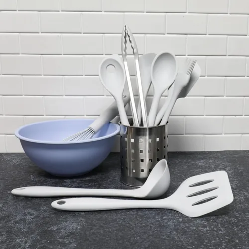 Miniatura 5 de Chef Craft Espátula/espátula de silicona premium, 11.75 pulgadas, color gris
