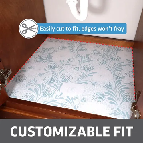 Miniatura 3 de Drymate Tapete XL de alta calidad para debajo del fregadero, tapetes impermeables de protección para gabinetes de cocina y baño, forros absorbentes