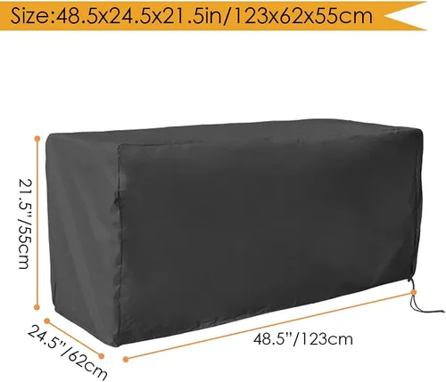 Miniatura 7 de Cubierta para caja de cubierta impermeable resistente al agua, cubierta otomana para patio, protección para todo tipo de clima, cubierta rectangular