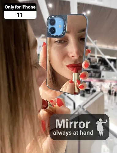 Miniatura 4 de VIROMO - Funda espejo irrompible para iPhone 11 con 2 protectores de pantalla, acrílico flexible no vidrio, a prueba de golpes, delgada, resistente
