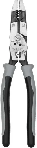 Miniatura 10 de Klein Tools Alicates multiherramienta J215-8CR, fabricados en Estados Unidos, herramienta híbrida multipropósito/crimpadora, pelacables, corte