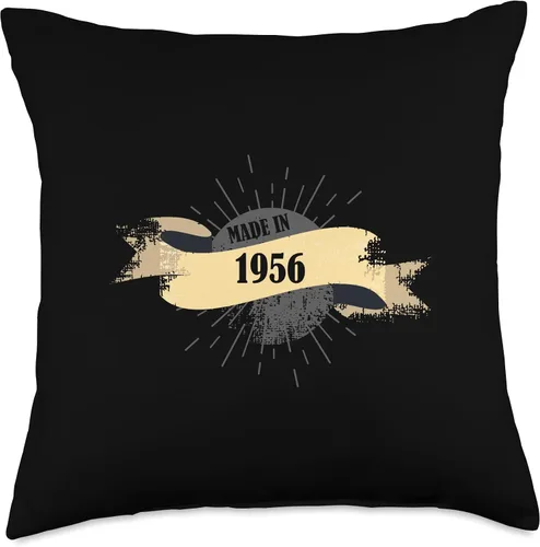 Miniatura 4 de Made in 1956 Birthday Vintage Retro Throw Pillow