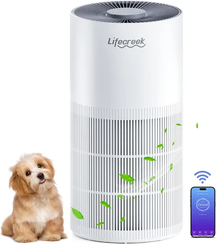 Purificadores de Aire Lifecreek para el Hogar hasta 1084 Pies Cuadrados, Purificadores de Aire para Habitaciones Grandes con Control WiFi