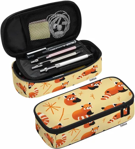 Miniatura 13 de Yekiua Estuche para lápices con notas musicales, estuche de gran capacidad para partituras musicales, estuche de lápices para oficina, universidad