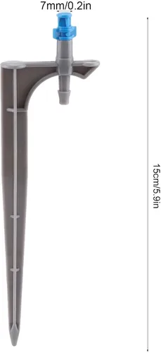 Miniatura 5 de Sistema de riego de jardín, 20 unidades/bolsa gotero de riego con inserto de tierra emisores de riego por goteo de árboles frutales para tubos