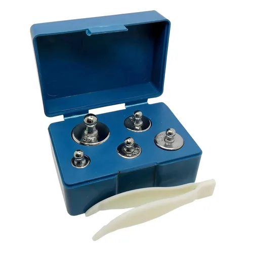 Miniatura 3 de Magikon, juego de peso de calibración de escala de acero de precisión, clase M2, 105 gramos Steel, M2 class, 105g total: 50g, 20gx2, 10g, 5g