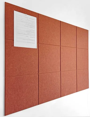 Miniatura 10 de Tabla de corcho alternativa de 24 x 36 pulgadas, paquete de 6 azulejos de pared de fieltro con pestañas adhesivas extraíbles seguras, tableros