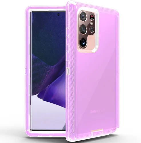 Miniatura 11 de Funda protectora 3 en 1 para Samsung Galaxy S22 Ultra, probada contra caídas militares, funda protectora resistente a prueba de golpes para Galaxy