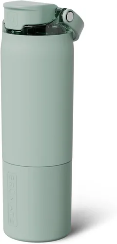 Miniatura 8 de BrüMate Rise - Botella de agua de 18 onzas con popote de silicona cubierto Botella de agua para niños aislada 100% a prueba de fugas Base apta