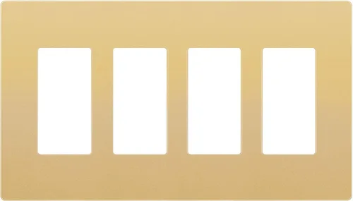 Miniatura 72 de ENERLITES Placas de pared decorativas sin tornillos, cubiertas de tomacorrientes seguras para niños, tamaño de 4 posiciones, 4.68" H x 8.30" L, Negro